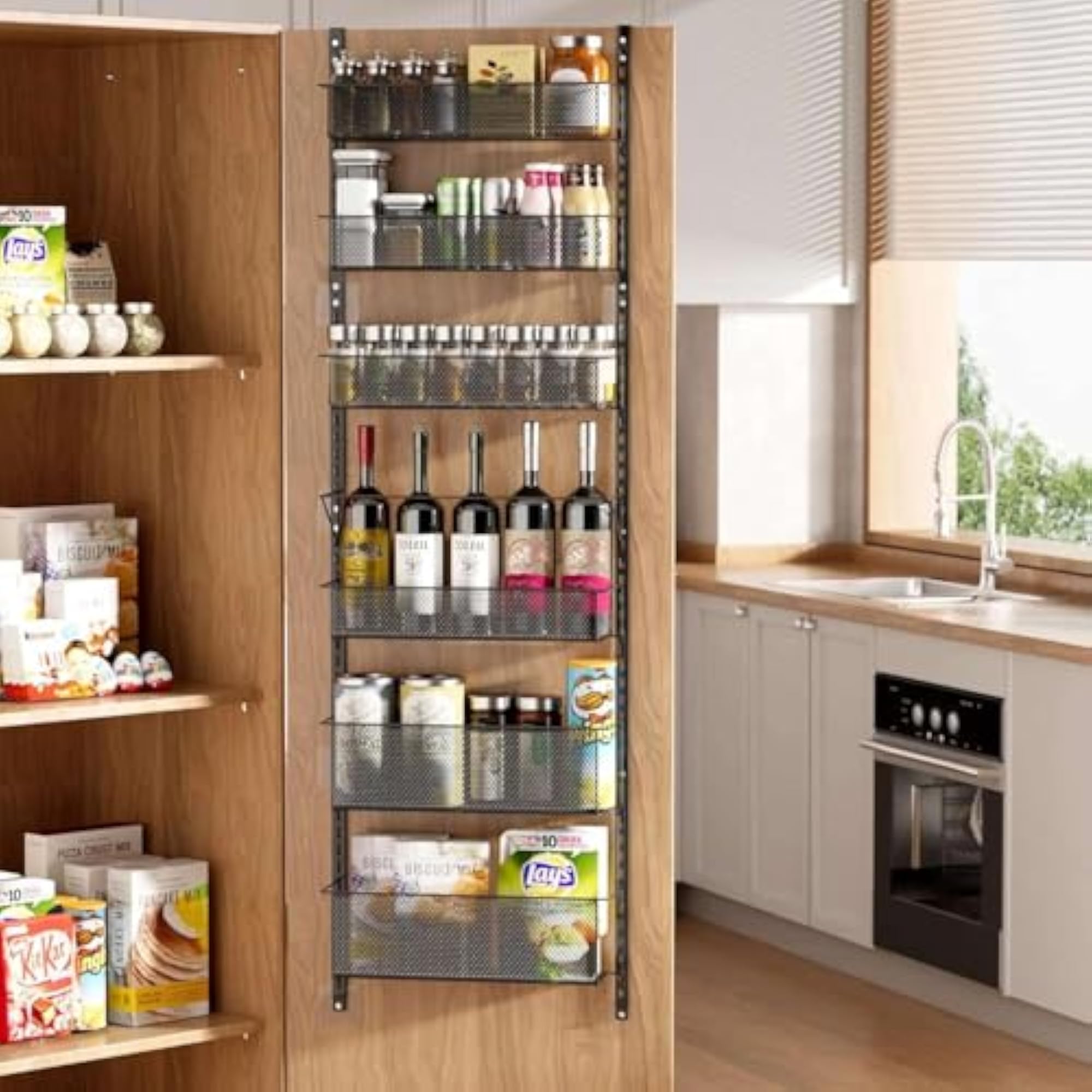 6-Tier Over-the-Door Pantry Organizer for Spices